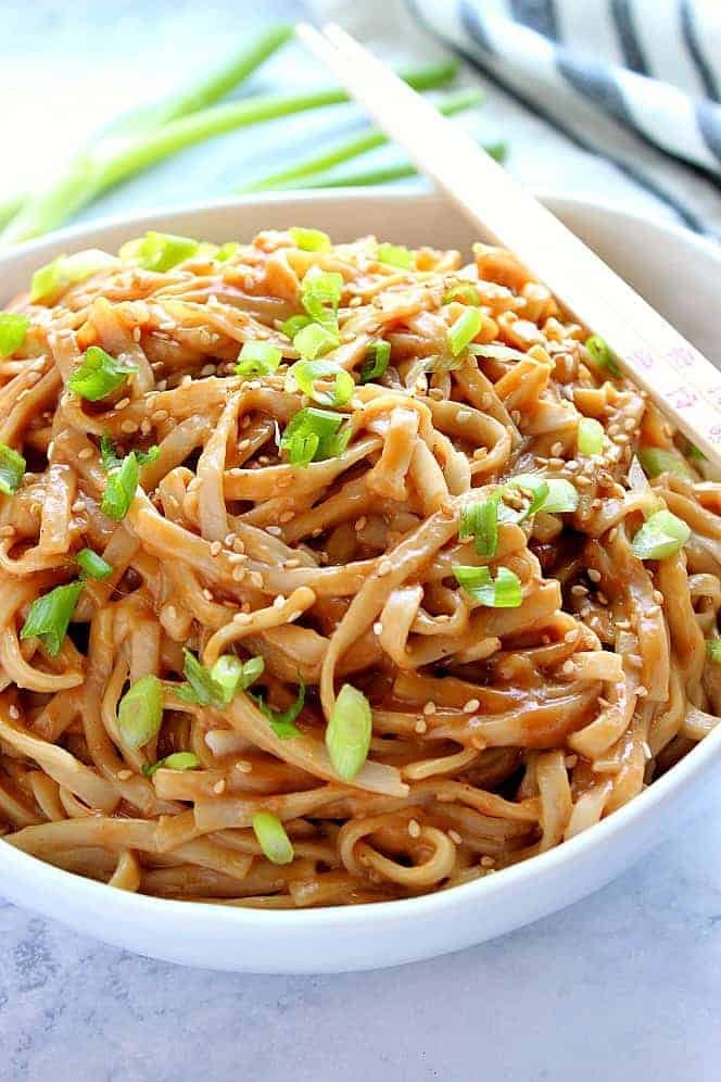 Peanut Butter Udon Noodles - Asian Vegans